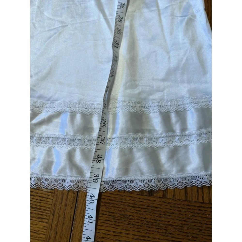 Adonna Size 42 Dress Slip Night Gown White‎ Jc Penny's Vintage White Satin Sexy